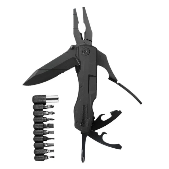 Factory Wholesale Portable Stainless Steel Knife Screwdriver Multi-Purpose Foldable Outdoor Camping Multi-Function Pliers Tool