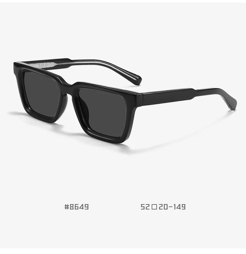 2026 New Fashion UV 400 Polarized Anti-Radiation Sunglasses High Quality TR 90 Rectangular Frame TAC Lenses For Men And_voghion.com