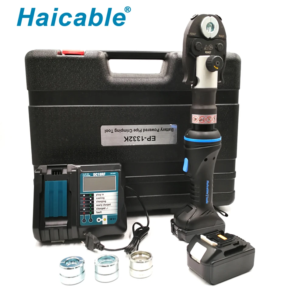 Crimping Tool for Pex Pipe Hydraulic EP-1332K Battery Powered Copper Pipe Pressing Crimper