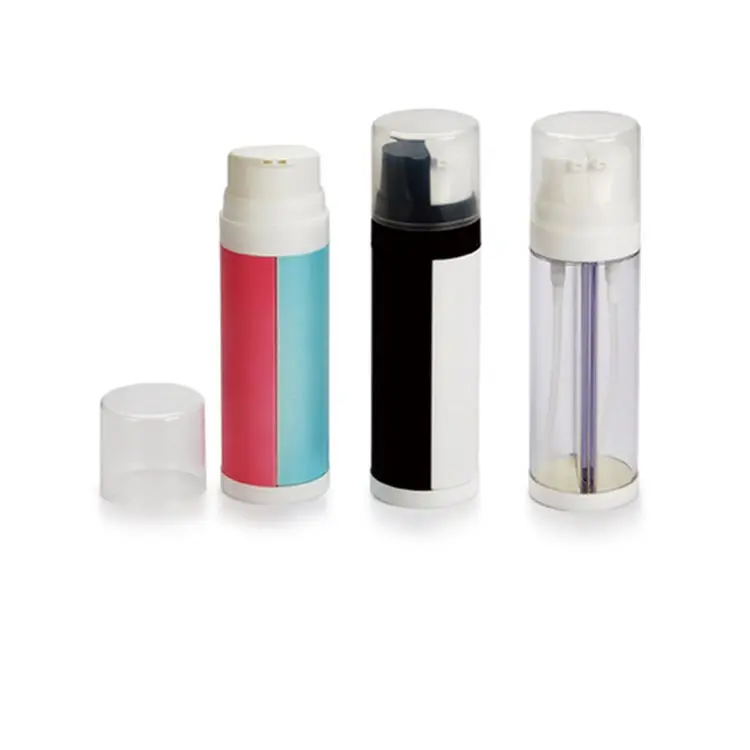 Custom 20ml 40ml 50ml Dual Pump and Dual Chamber Manufacturer of Plastic Bottle