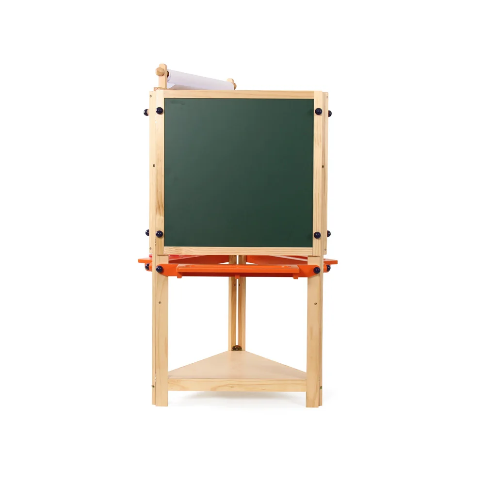 3-Sided Art Activity Easel; Chalkboard, Blackboard, Dry Erase