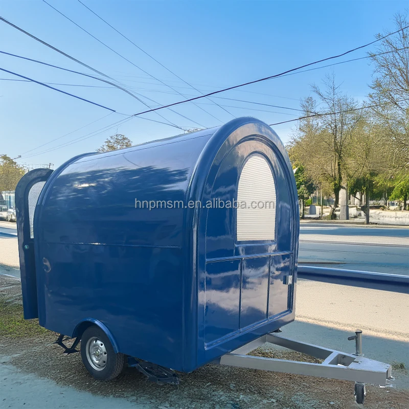 Customizable Event Cart and Mobile Café Trailer With Street Food Trailer Canopy for Unique Outdoor Dining Experiences