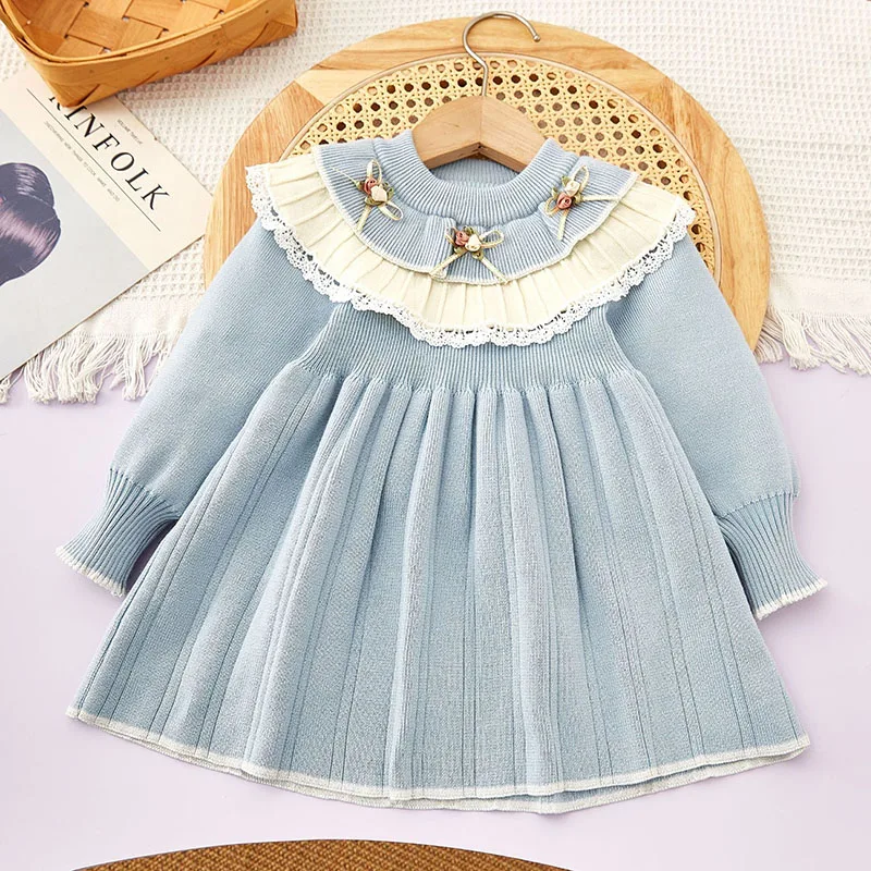 Wholesale Custom Soft Cotton Girls' Winter Clothes Crewneck Knitted Baby  Sweater Dress for Kids for Children Age Group 1-6 Years| Alibaba.com