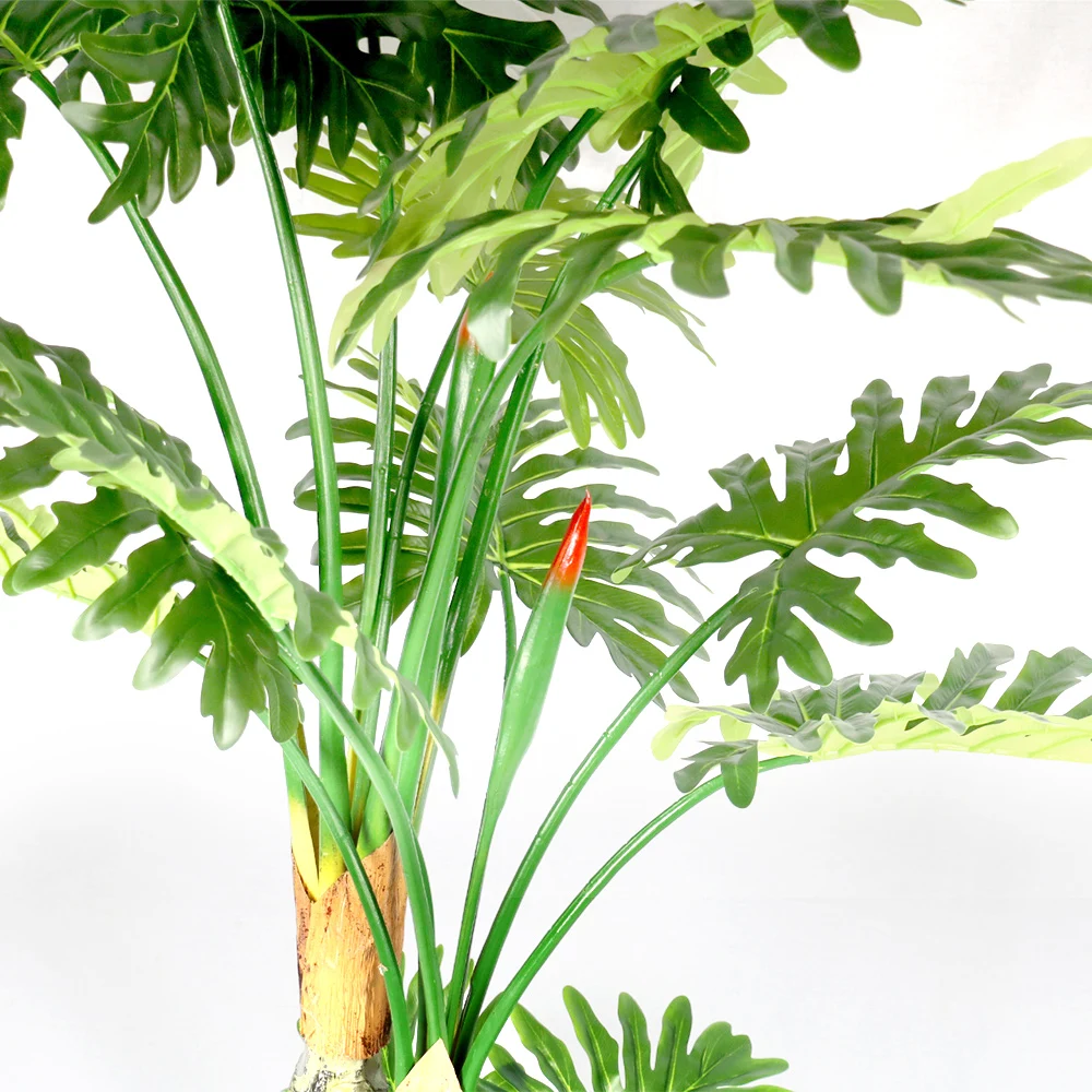 Alibaba.com: OEM PT1910 Spring Taro Wholesale Artificial Philodendron with  3 trunks and PP plastic pot, versatile for all-season use. Small MOQ and  customization available for bulk buyers.