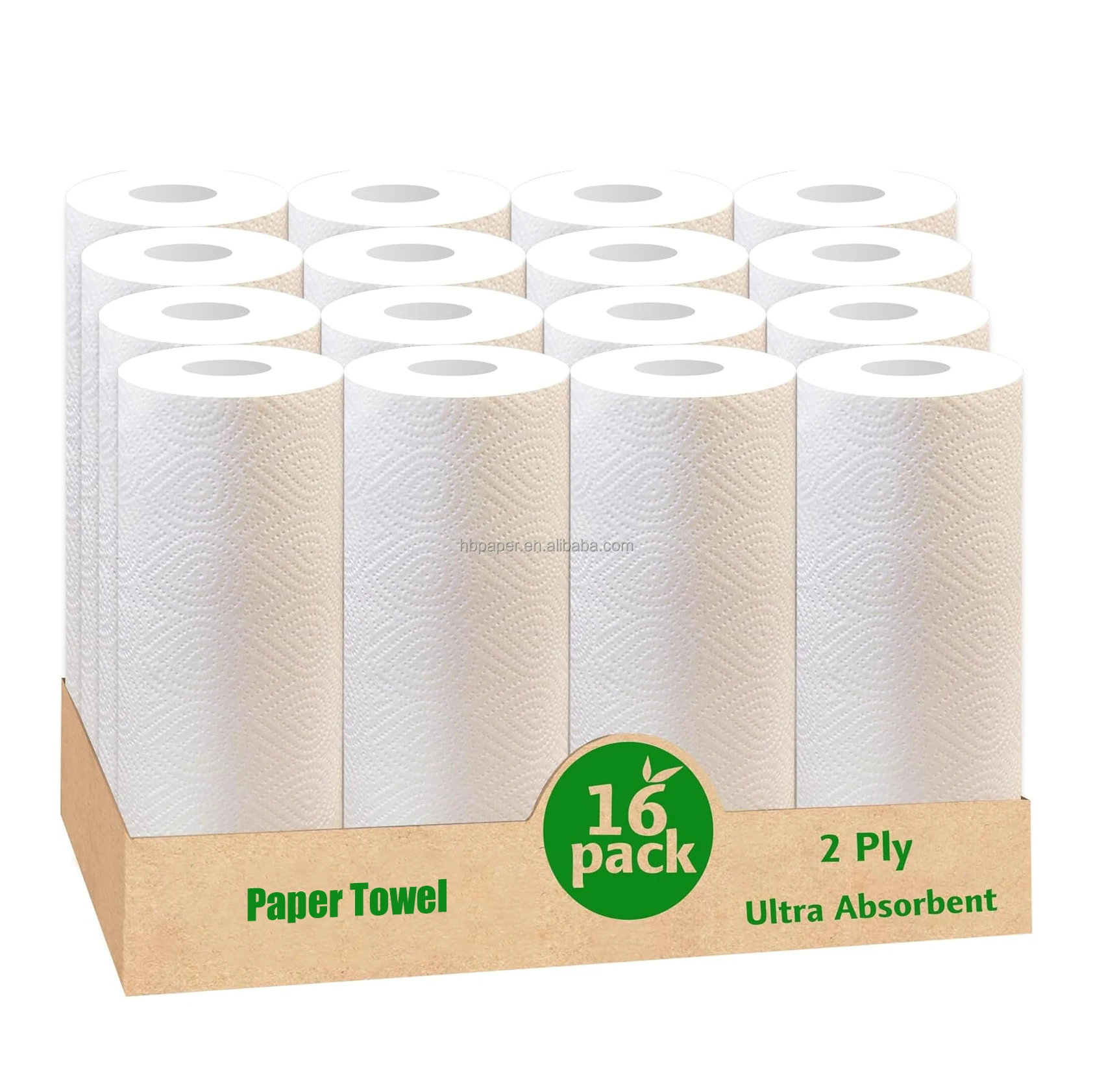 Free Sample Soft and Strong 3 Ply Kitchen Paper Towel with Bamboo Pulp and Jumbo Roll