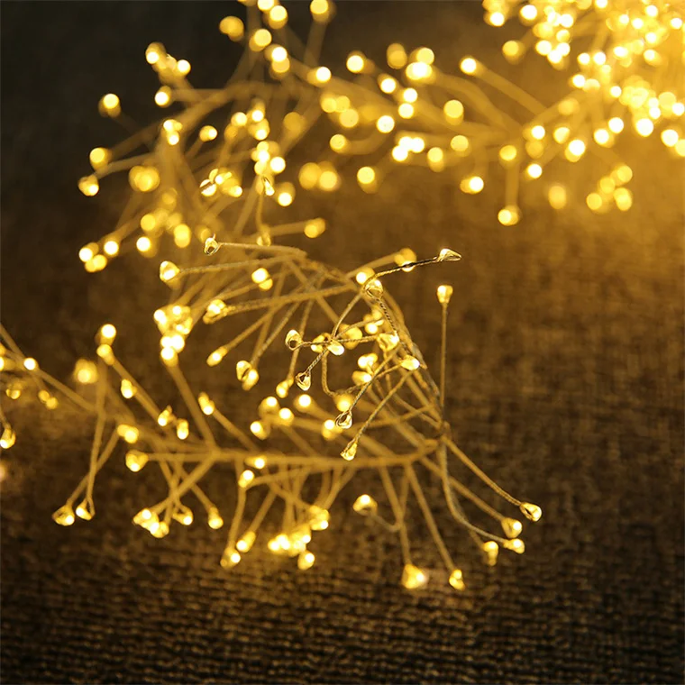 IP65 Waterproof Outdoor Window Smart USB LED Curtain Fairy String Light Christmas Luminous Lamp Beads