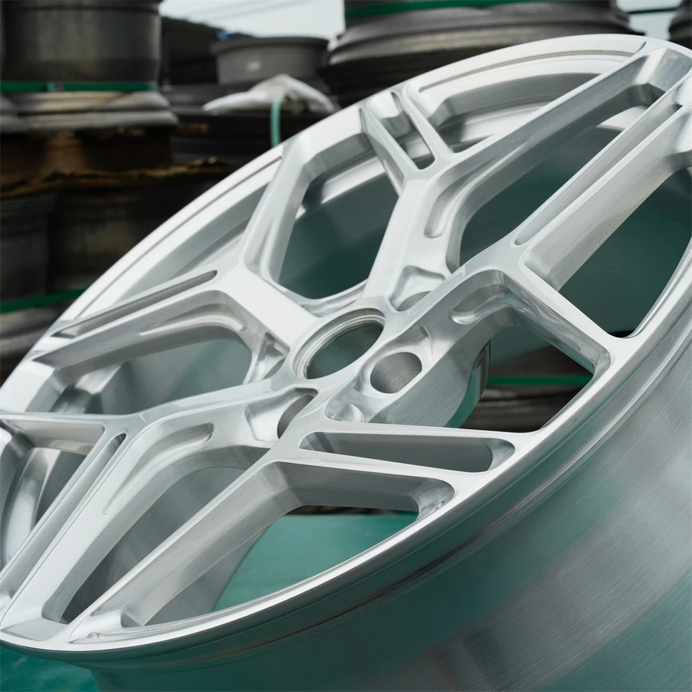 GVICHN Aluminum alloy rim wire drawing process customized forged wheels 5x112 5x120 5x114.3 5x130 18 19 20 21 22 23 24inch