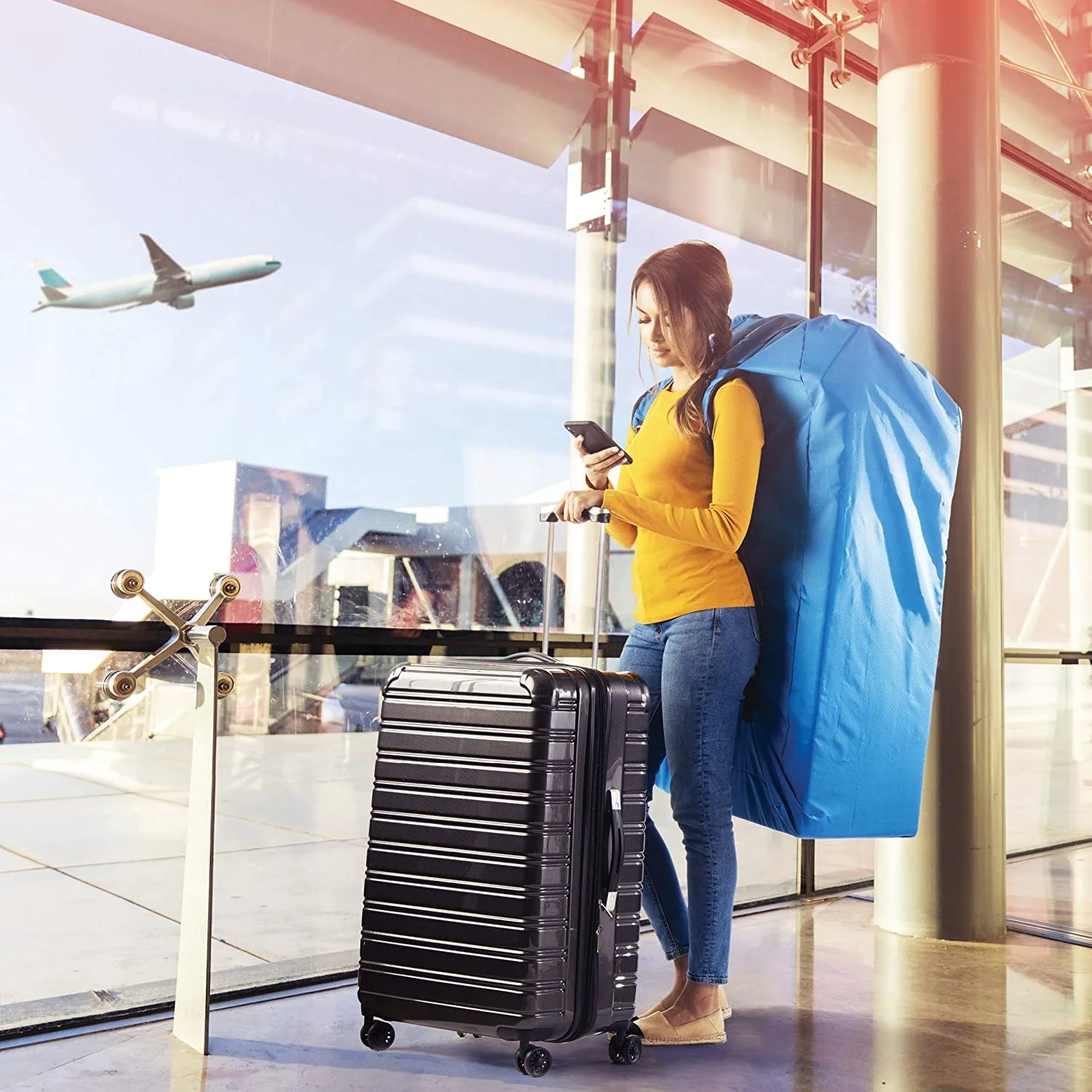 Gate Check Bag Car Seat As Luggage On Airplane Stroller Wagon