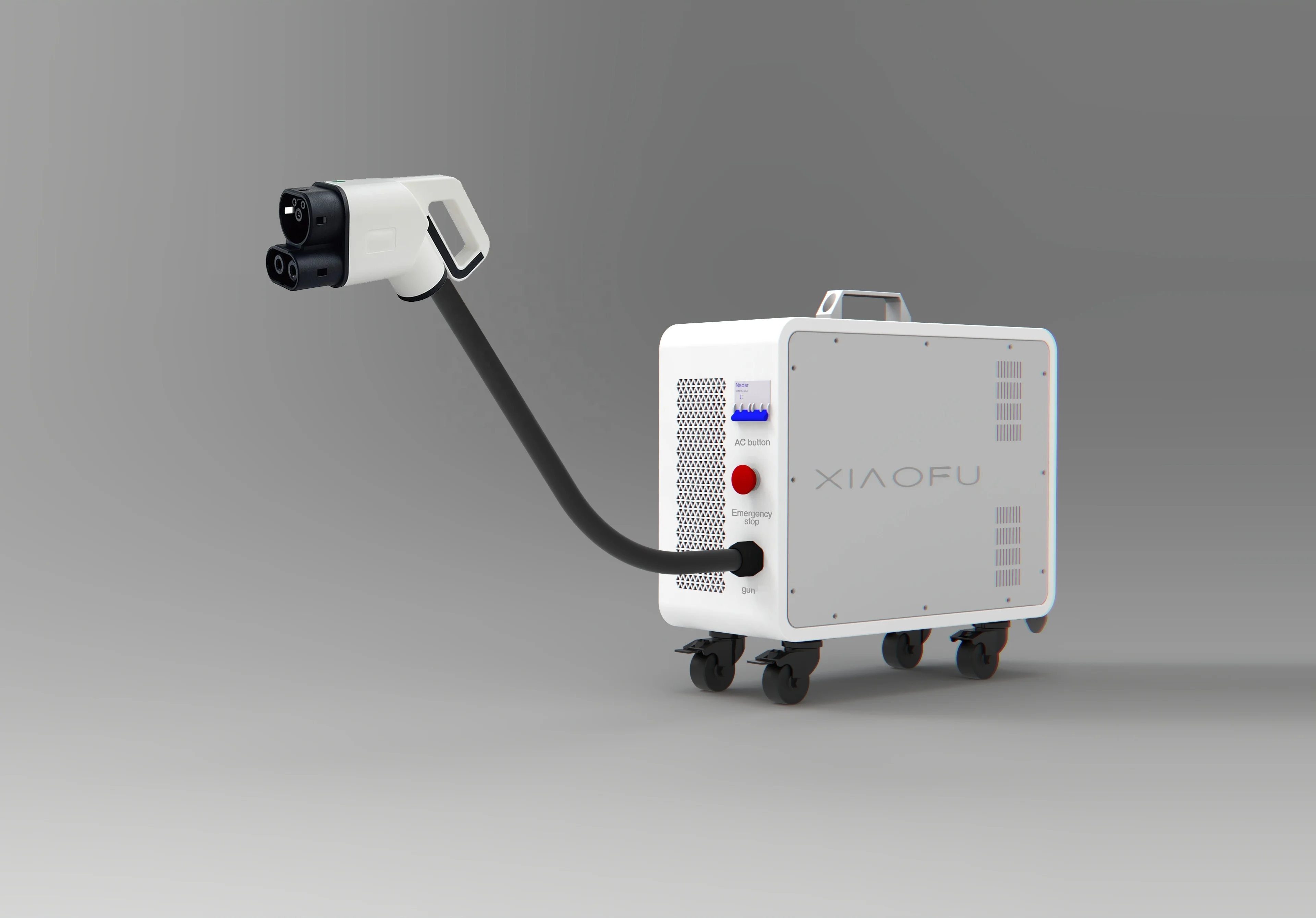 Xiaofu 22kw Portable Electric Car Charger Pile Ccs1 Ccs2 Gb/t Gun Ev Dc