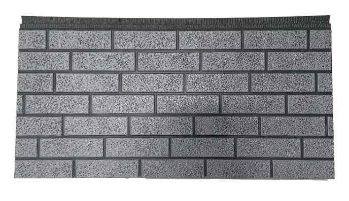 Decorative Exterior Wall Cladding Sandwich Panels Machinery 3D Appearance Metal Siding Making Machine PLC Control Gear Bearing