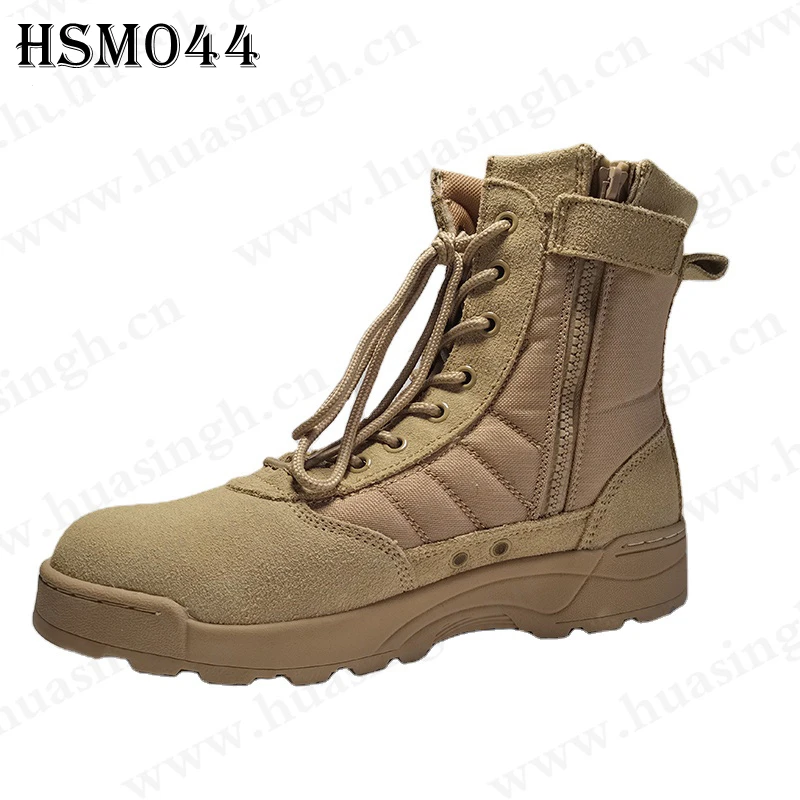 LXG,outdoor Training 6 Inch Shockproof Cheap Combat Boots Nice Quality Strong Grip Rubber Outsole Desert Boots HSM044