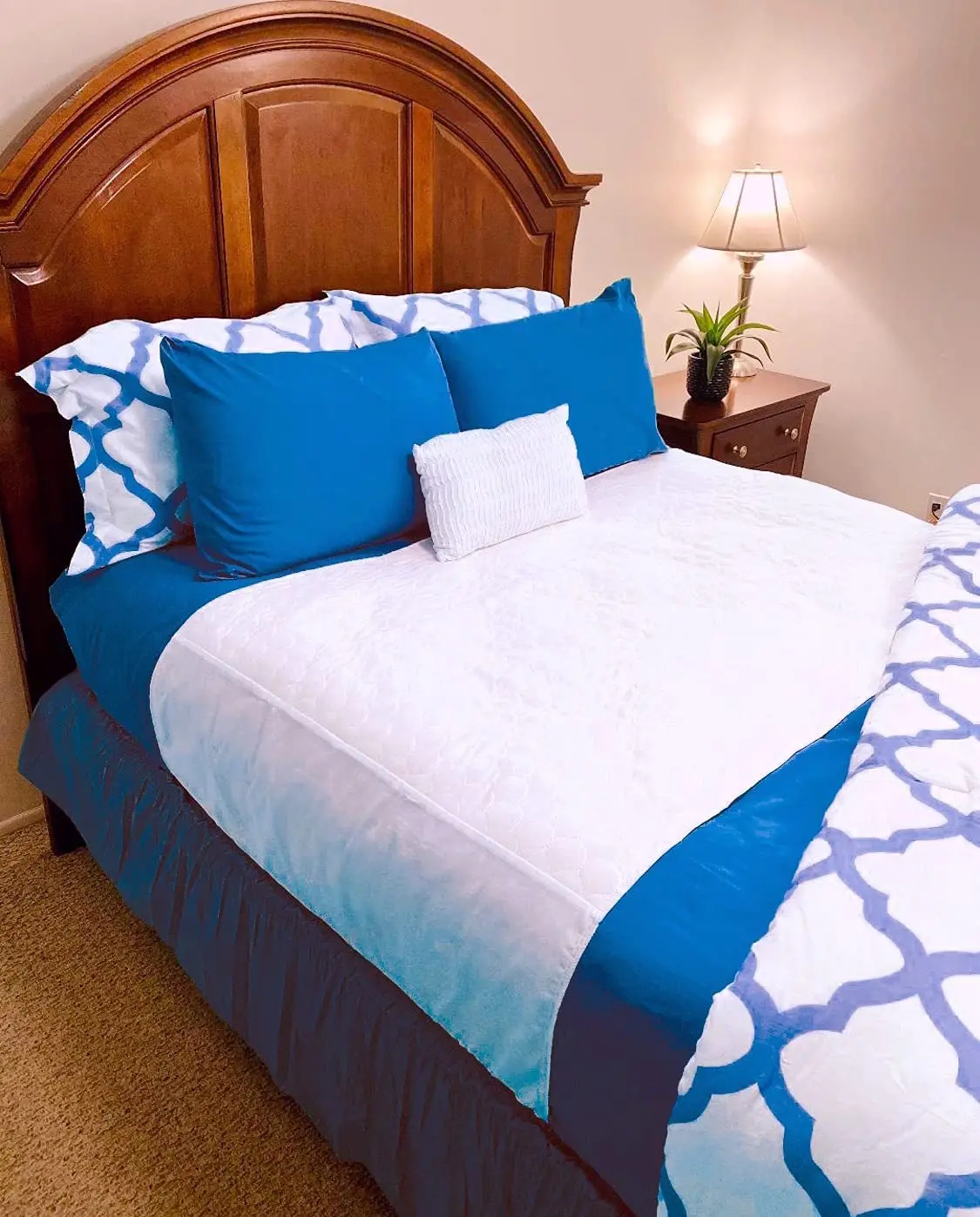 Absorbent Bed Pad with Tuck-in Sides Support Waterproof details