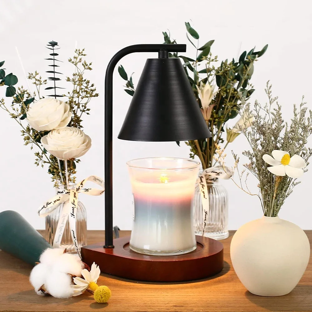 Candle Warmer Lamp Adjustable Light Custom Logo Electric Candle Warmer Wholesale Home Decor Table Glass Lampshade Durable