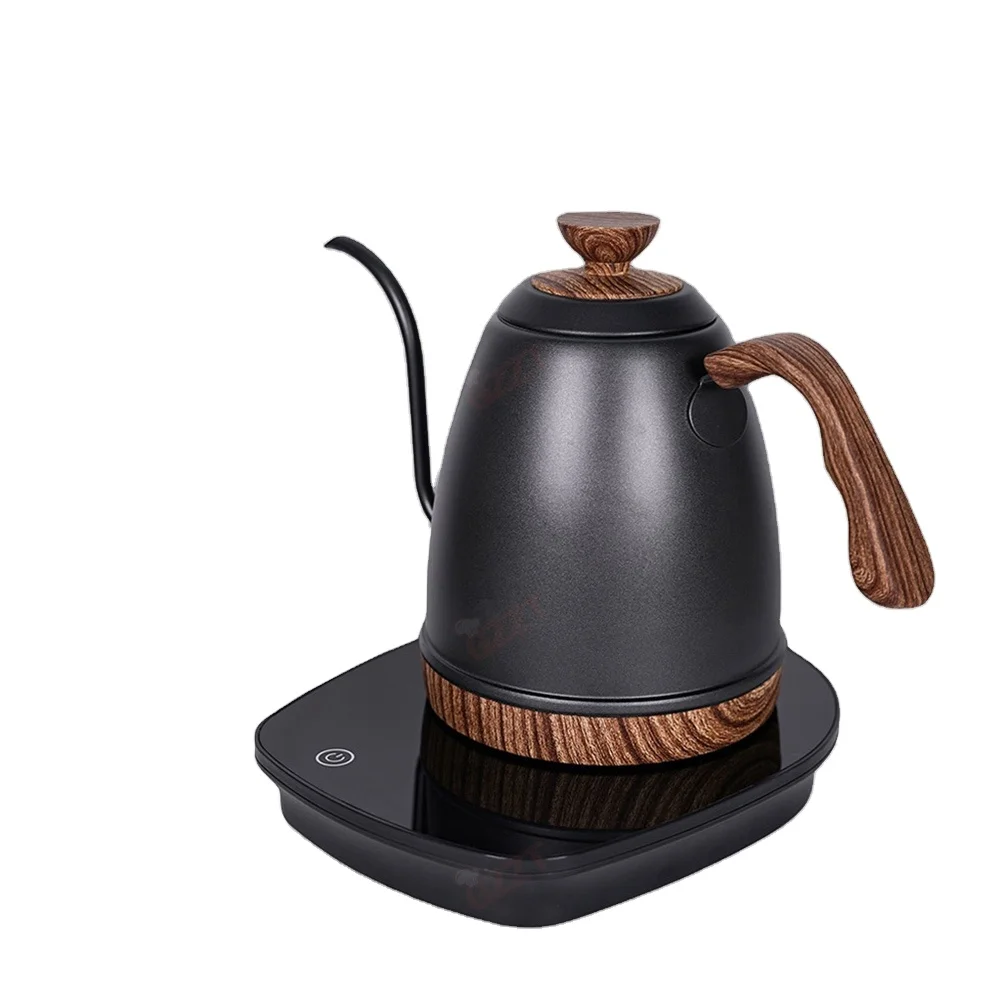 1L Intelligent Temperature Control LCD Display Electric Kettle Gooseneck  Pour Over Coffee Tea Auto Shut-off Dry Boil protection