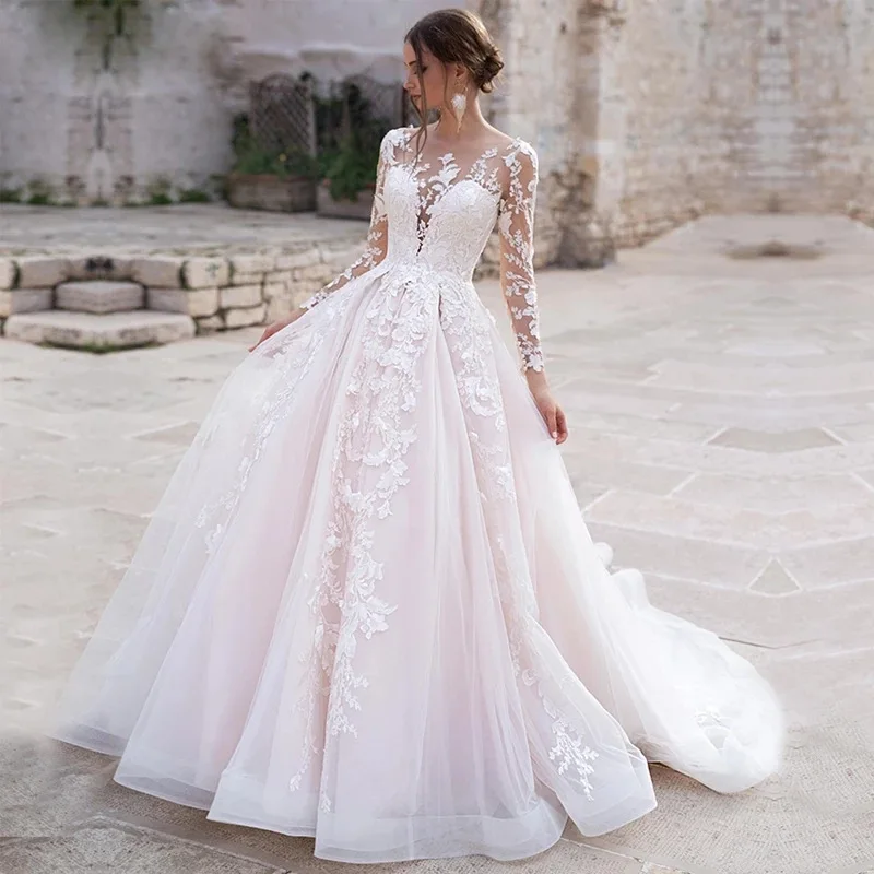 S0044L Wedding Dress - Modern, Slim Fit with Lace Detail