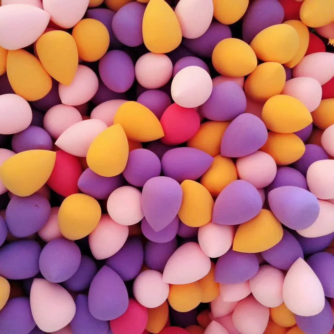 100pcs Mini Makeup Sponge Dry/Wet Use Face Powder Eggs main image 1