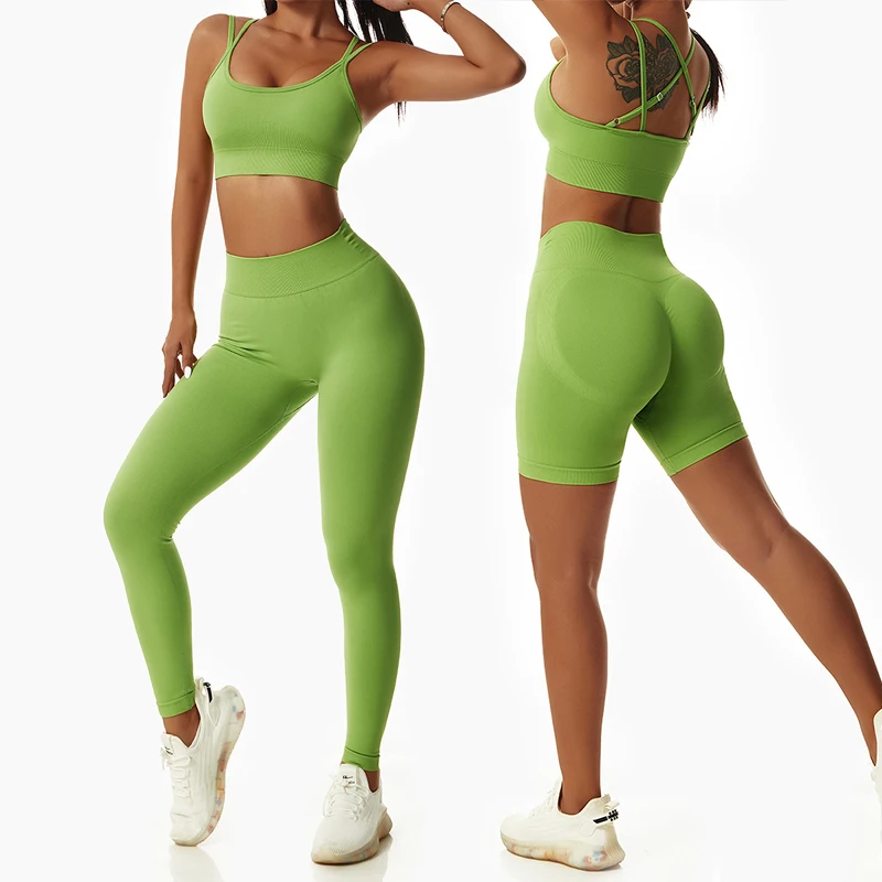 Seamless Yoga Sets Women Gym Clothes XL Workout Sportswear Fitness