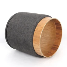 Nordic Luxury Ottoman Living Room Pouffe Best Quality Fabric Stool for Bedroom Velvet Ottoman Puff Pouf