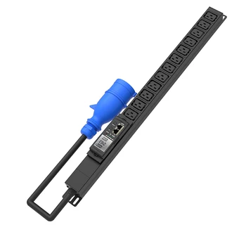 485Modbus Total Voltage Current Power Single-phase three-phase 32A 16Way C19 connector Intelligent PDU cabinet socket