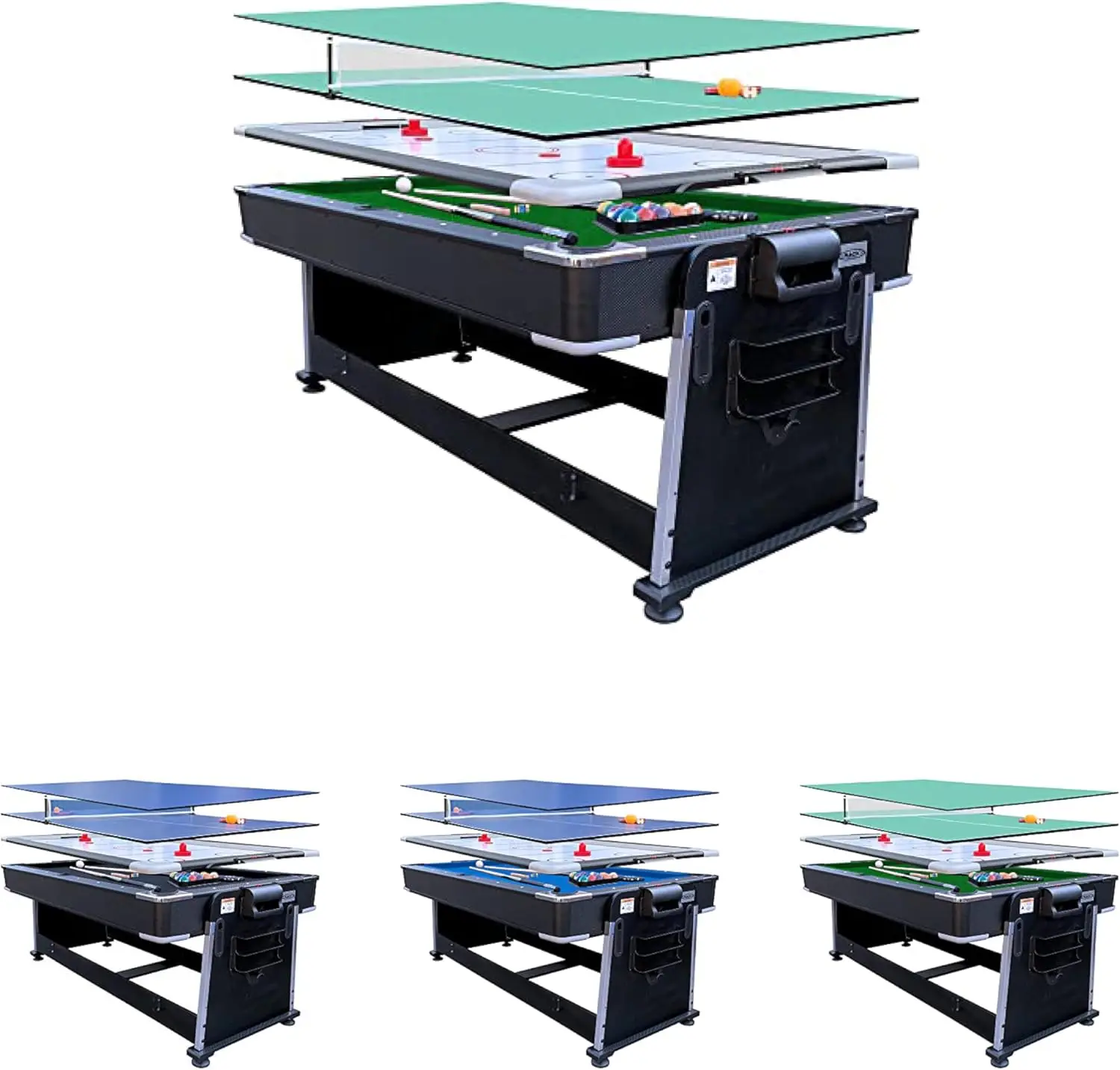 7-Foot 3-in-1 Multi Game Portable 6ft 7ft 8ft Billiard Pool Table Cheap Classic Sport Folding