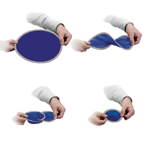 Factory Direct Best Quality Foldable Fan Round Hand Fan Souvenir Hot Selling Fabric Flying Disc With A Pouch