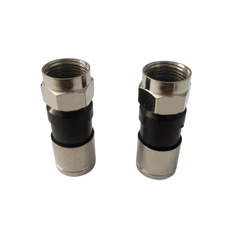 product factory good quality f 5 squeeze male jack adapter f rf connector-0