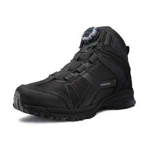 Factory OBM ODM Custom Wholesale Waterproof Midi Men Waterproof Closure Hiking Shoes Tactical Shoes Boots