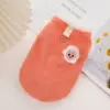 Agneau brodé à deux pattes orange