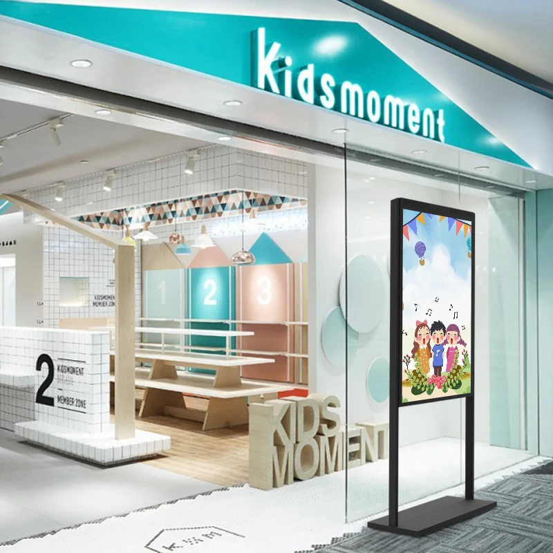 49 Inch Window Facing Lcd Display for Clothing Shop Hanging Facing Window Display Window Digital Signage