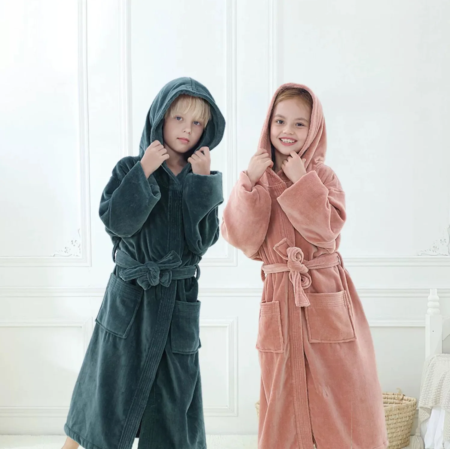 Wholesale Bathrobe Premium Cotton Hotel Bathrobe Custom Striped Poncho Bathrobe Luxury factory