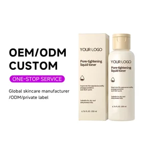 OEM ODM Skin Care Lotion Moisturizing Whitening Brightening Dark Spots Remover Alcohol-free Facial Pore-shrinking Liquid Toner