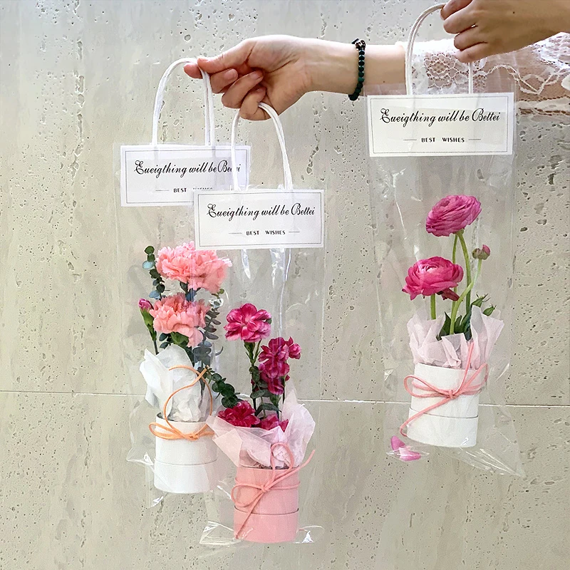 Custom Circle Flower Box Tube Round  Mini Flower Boxes for Bouquets Forever Rose
