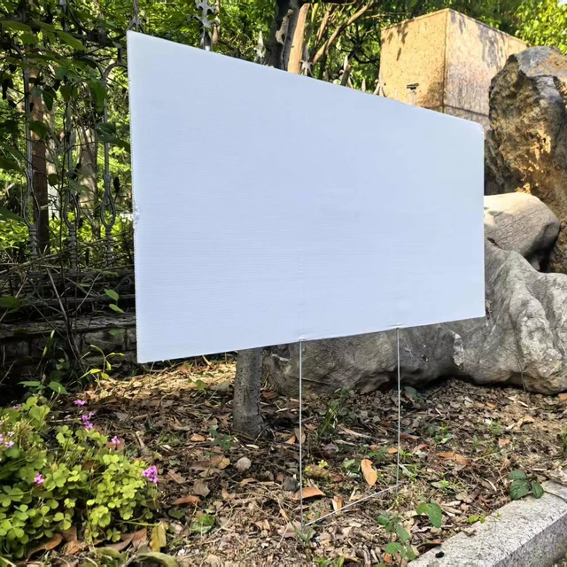 Ad Borad  Hollow Sheet Pp Advertising Display Promotional  Board Yard Signs With Stakes Outdoor Anti-aging Uv Parking Sign Board
