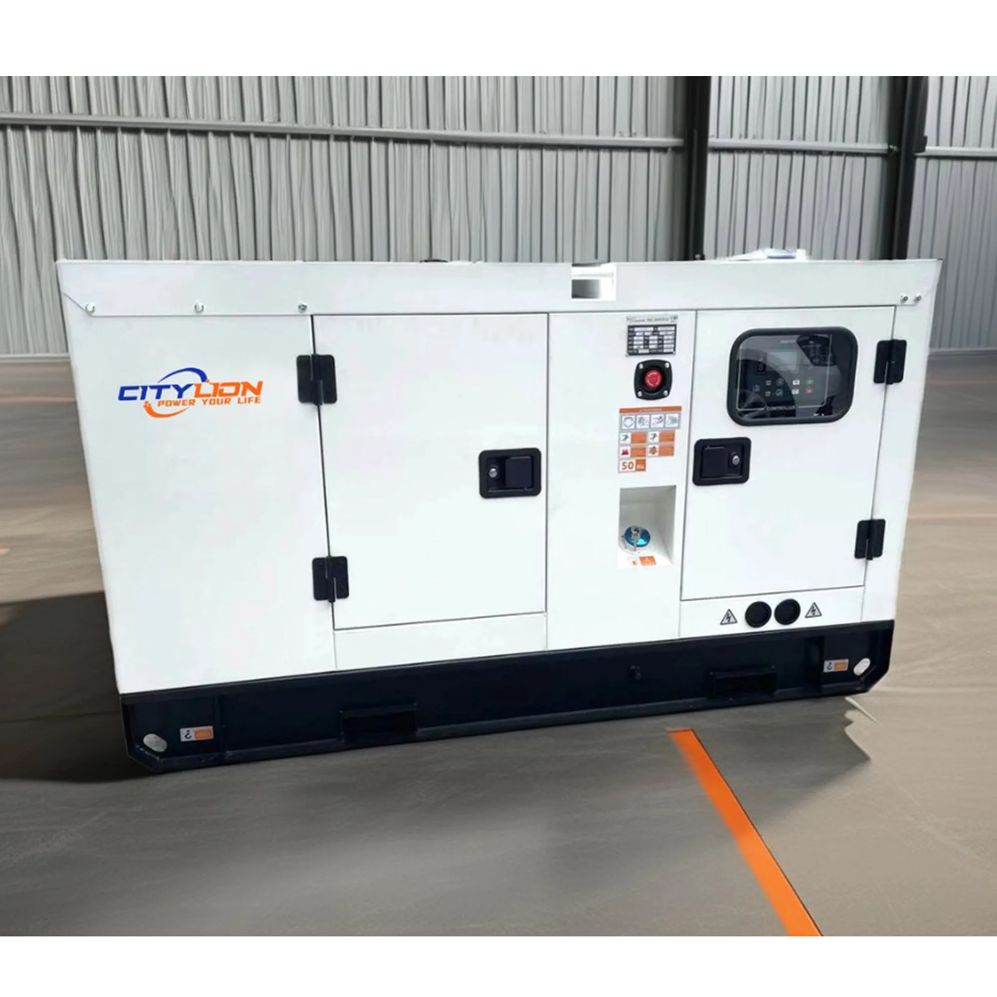 Factory Silent 60Hz Diesel Generator Set Digital Controller Soundproof Canopy 8hrs Base Fuel Tank 15Kw 30Kw 50Kw 7-10 Days Lead