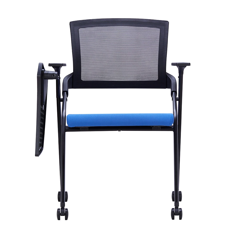 product high quality modern office hall school class room student folding conference room training chairs with tablet board-97