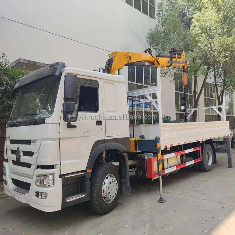 Foton 4x2 Rhd 8t Truck Mounted Crane With Dump Box Tipper Truck With