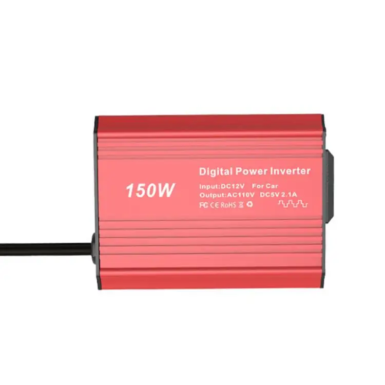 150W Power Inverter 12V to 220V AC Car Plug Adapter for Car Cigarette Lighter, Outlet Converter with USB + Type-C Car Charger fo
