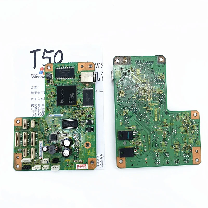 Tested Original Used Old Version Motherboard T50 Printer Formatter Logic Card Main Board for Epson Stylus Photo T50 Mainboard