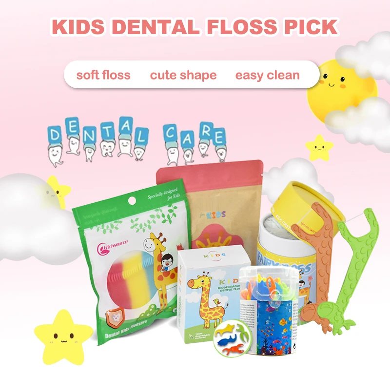 Wholesale Eco Floss Hilo Dental Children Animal Design Dental Floss