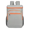 Gray-orange zipper