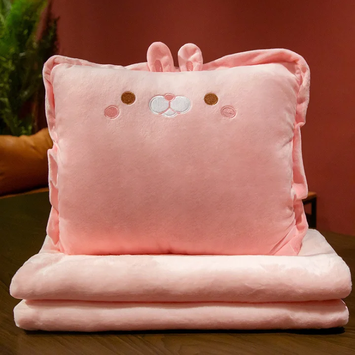 Одеяло с животными, плед для кровати, одеяло для офиса, мягкая подушка для студентов