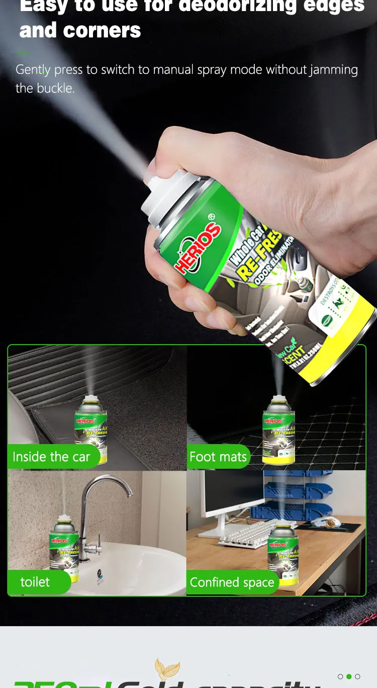 Luxury Car Air Freshener Deodorizer Fresh Scent Car Anti Bacteria Spray