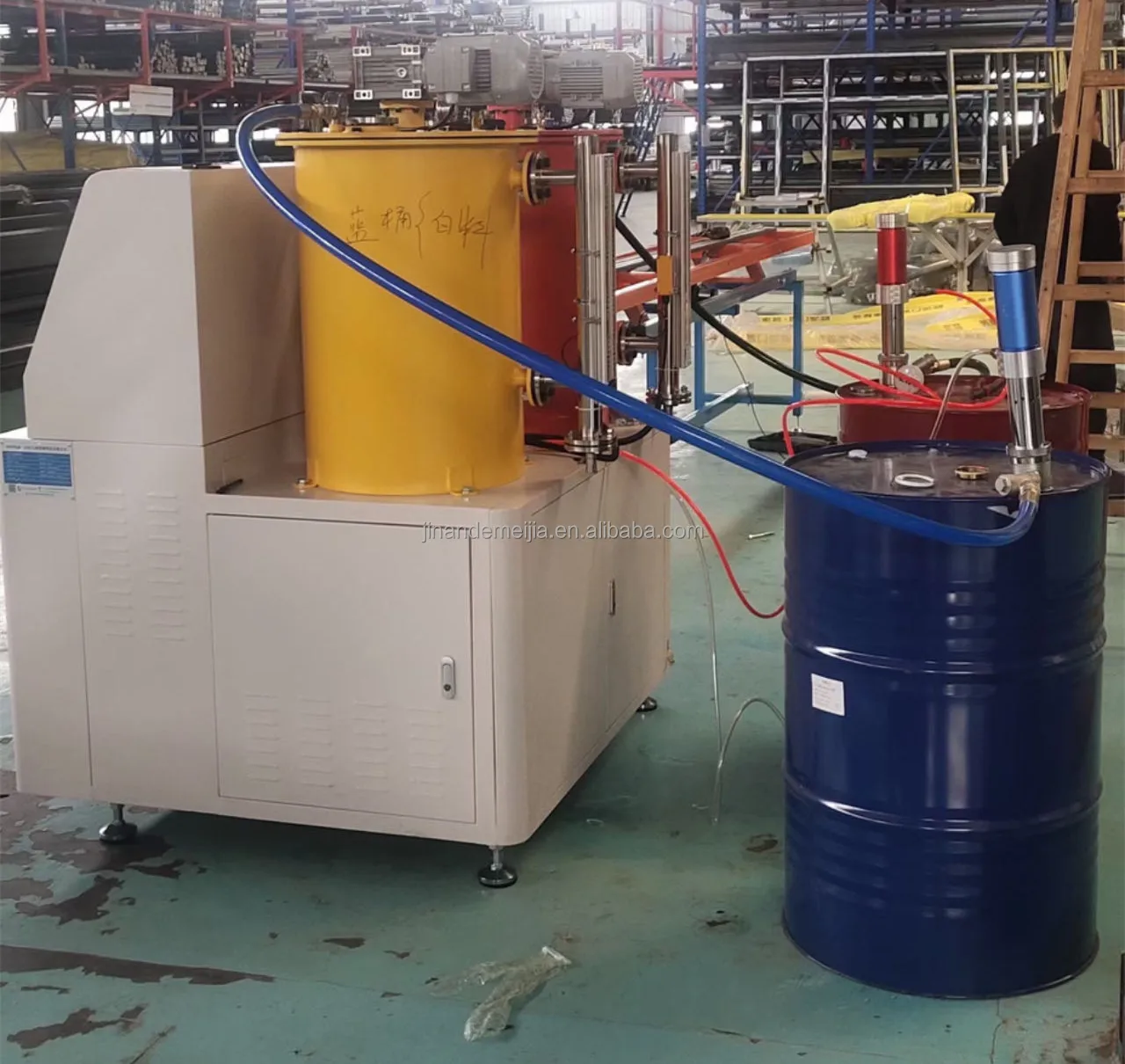 PU Foaming Reaction Paper Threading Machine