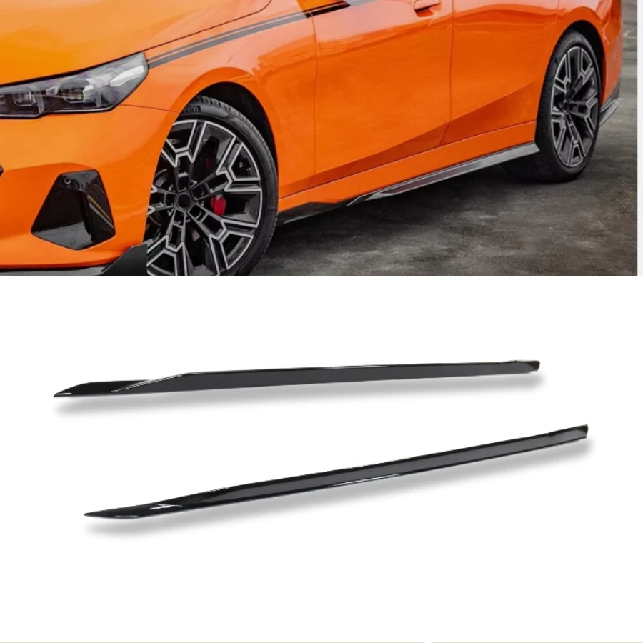 TIYPEOR Glossy Black Decorative Splitter Side Skirts Lugs for BMW 5 Series G60 2024 - Extension Lip Spoiler