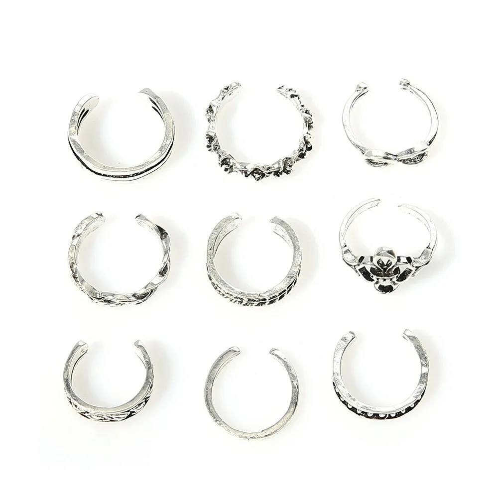New Arrival Vintage Flower Knuckle Open Ring Toe Rings For Women - Buy ...