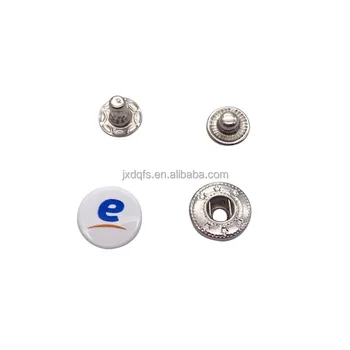 1.2 cm for the cap metal snap buttons manufacturer Metal Double cap Press Stud make logo Buttons for clothes and bags