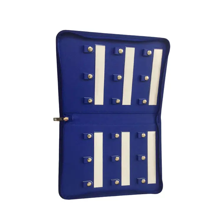 Fashion Durable Pu Leather Key Chain Ring Business Credit Card Holder Bag Pouch Organizer Wallet_voghion.com