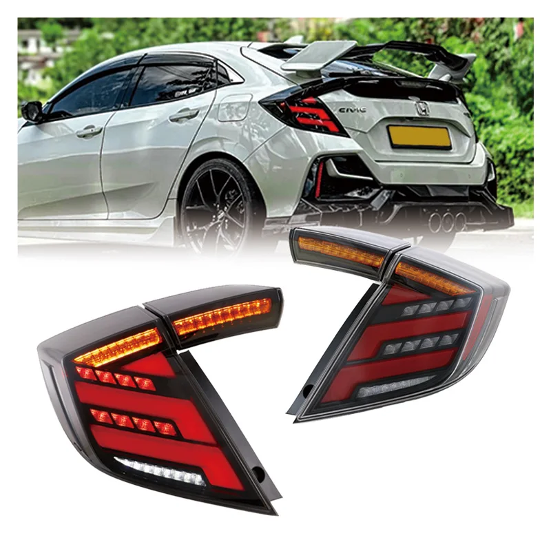 Zhengwo Factory Supply  LED Tail Light for Hondas Civics Hatchback Turn Yellow Light