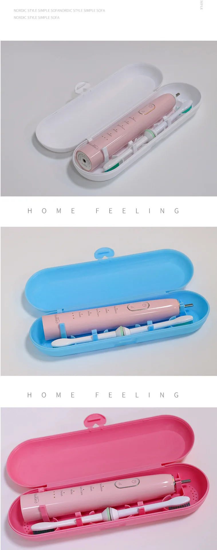 2023 New dental travel electric toothbrush case General portable plastic pp domestic general toothbrush storage case supplier