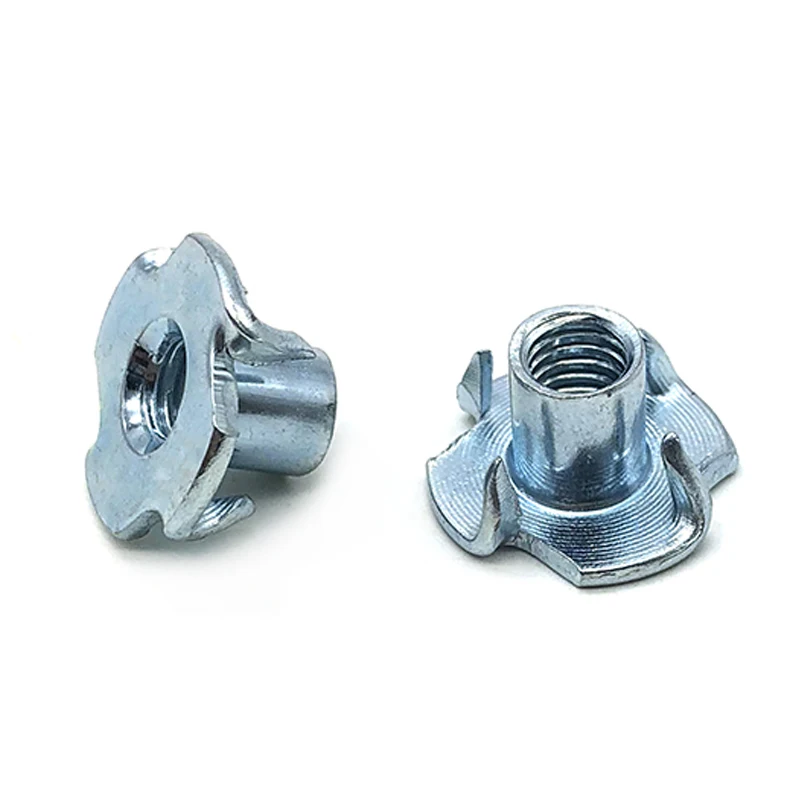 China wholesale stainless steel m3 m4 m5 m6 m8 m10 climbing profile drop in t-nuts block hole sliding tee slot four claw T nut